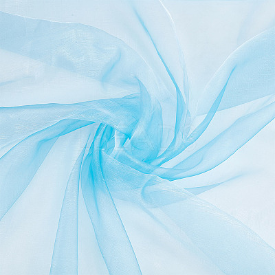 Polyester Organza Fabric DIY-WH0622-049A-1