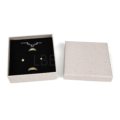 Square Paper Jewelry Storage Boxes with Sponge Inside CON-I013-01E-1