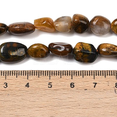 Natural Pietersite Beads Strands G-A286-A01-02-1
