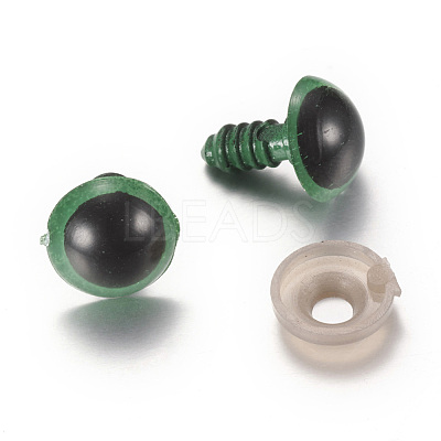 Craft Plastic Doll Eyes Stuffed Toy Eyes X-DIY-R039-10mm-06-1