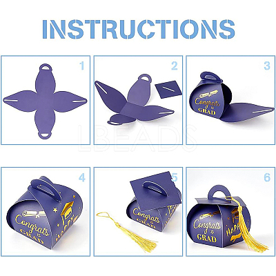 44S ets 2 Styles Paper Candy Totes DIY-BC0006-20-1
