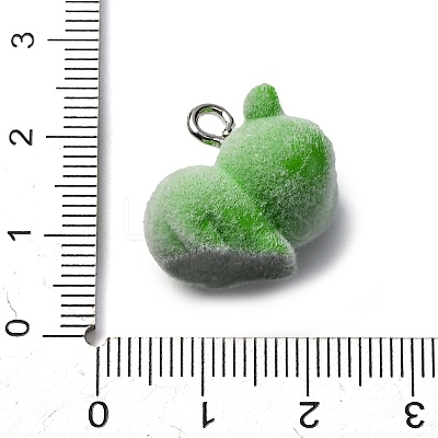 Flocky Animal Resin Pendants FIND-S001-03B-1