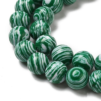 Synthetic Malachite Dyed Beads Strands G-P507-02A-01-1