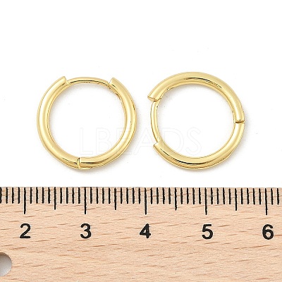 Brass Huggie Hoop Earrings KK-D160-55G-1