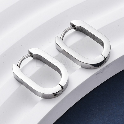 Tarnish Resistant 304 Stainless Steel Huggie Hoop Earrings STAS-H156-11A-P-1