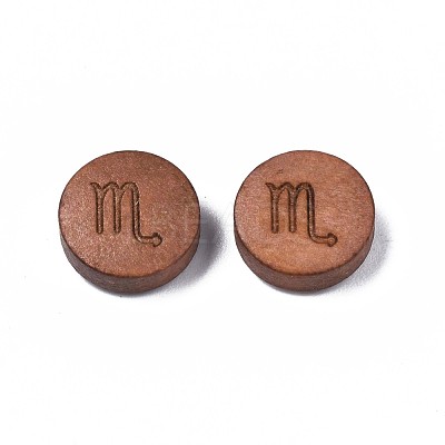 Laser Engraved Wood Beads WOOD-S053-53A-1