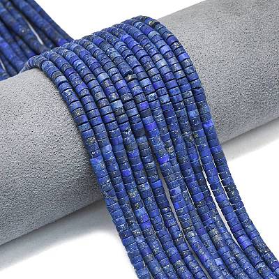 Natural Lapis Lazuli Beads Strands G-P575-B01-4x2mm-1