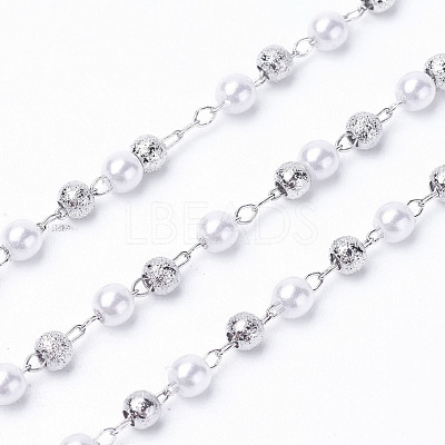 Handmade Acrylic Beaded Chains KK-I651-02P-1