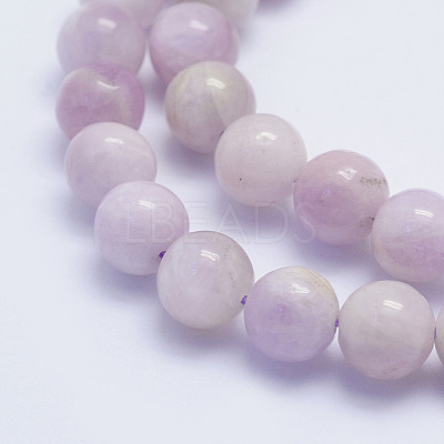 Natural Kunzite Beads Strands G-L478-13-8mm-1