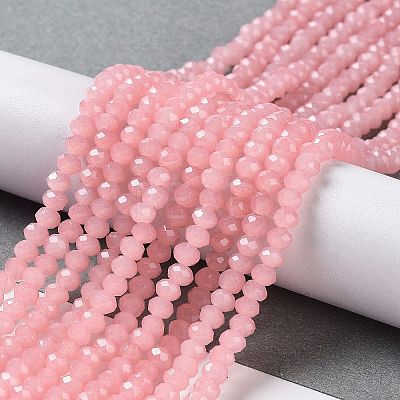 Baking Paint Imitation Jade Glass Bead Strands DGLA-A034-J4MM-A3-1