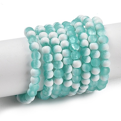 Frosted Crackle Glass Beads X1-GLAA-U001-4mm-M02-1