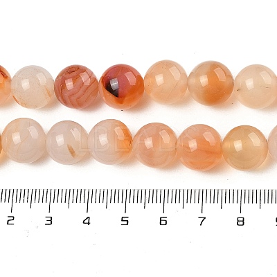 Natural Red Agate Beads Strands G-A248-A06-04-1