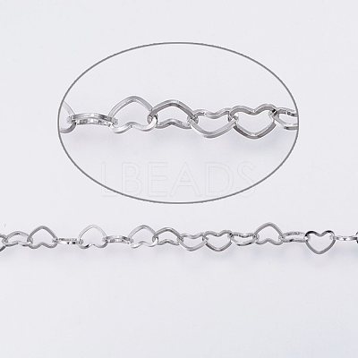 Tarnish Resistant 304 Stainless Steel Link Chains CHS-E002-15-1