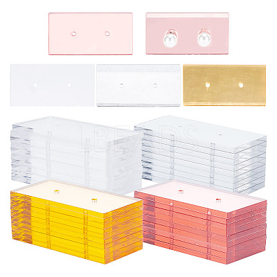 4 Colors Acrylic Single Earring Display Card ODIS-AR0001-05A-1
