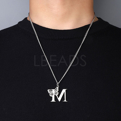 201 Stainless Steel Necklaces NJEW-Q336-01V-P-1