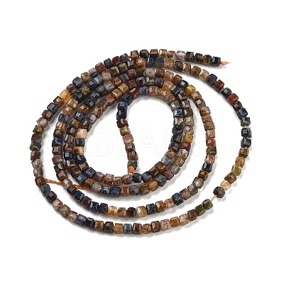 Natural Pietersite Beads Strands G-H042-B10-01-1