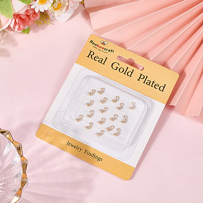 80Pcs Brass Bead Tips KK-BBC0019-12-1