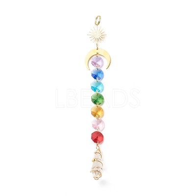 Sun Catcher Pendant Decorations HJEW-JM00670-1