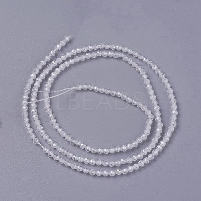 Cubic Zirconia Beads Strands G-F596-48I-2mm-1