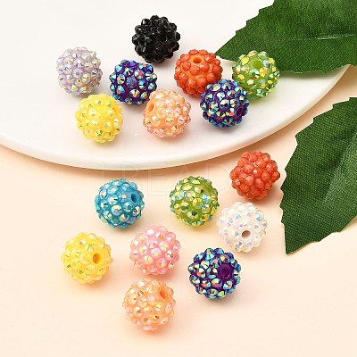 AB-Color Resin Rhinestone Beads X-RESI-S315-12x14-M-1