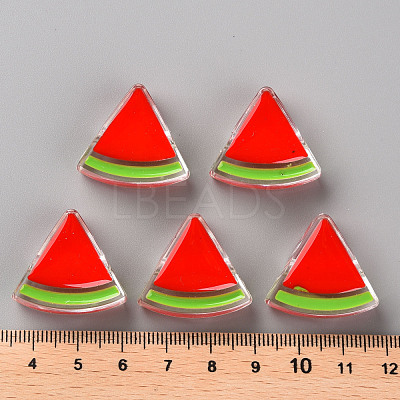 Transparent Enamel Acrylic Beads X-TACR-S155-001F-1