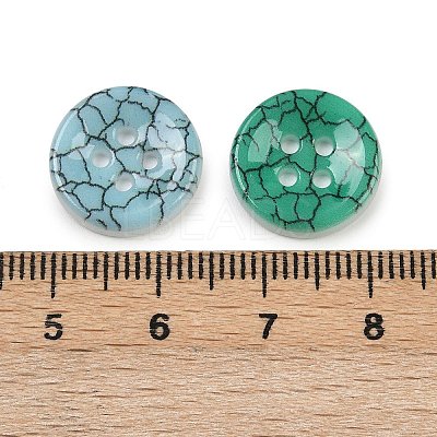 2-Hole Porcelain Buttons PORC-R010-15A-1