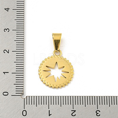 Ion Plating(IP) 304 Stainless Steel Pendants STAS-F307-18G-1