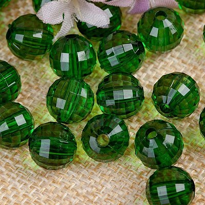 Transparent Acrylic Beads TACR-NH0001-F-12-1
