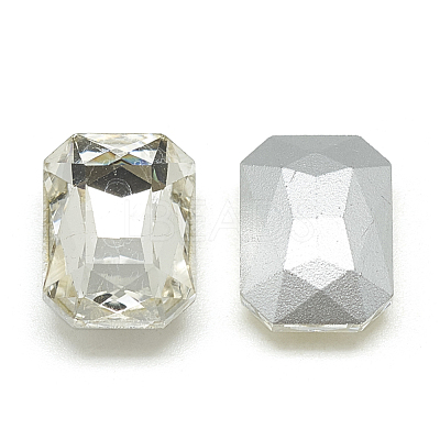 Pointed Back Glass Rhinestone Cabochons RGLA-T079-10x14mm-01-1