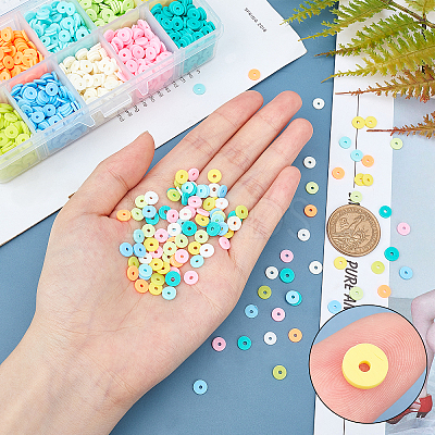 Handmade Polymer Clay Beads CLAY-FH0001-02B-01-1