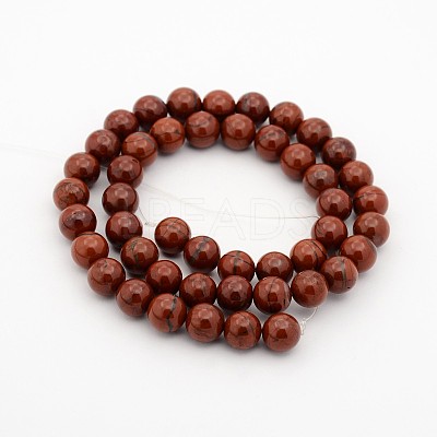 Natural Gemstone Round Bead Strands G-J302-08-10mm-1