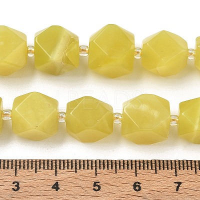 Natural Lemon Jade Beads Strands GG-CBAD988-A11-01-1