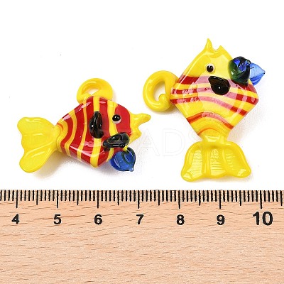 Handmade Lampwork Pendants LAMP-G162-01G-1