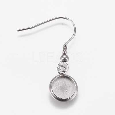 Stainless Steel Dangle Earrings EJEW-WH0001-A05-1