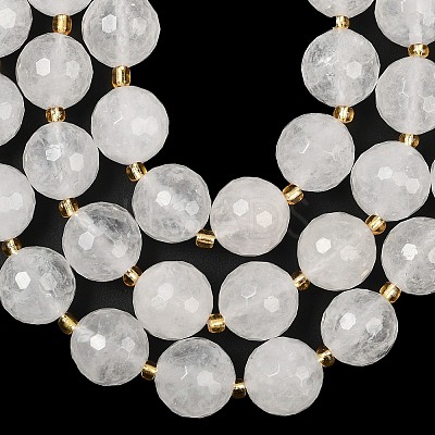 Natural Quartz Crystal Beads Strands G-C249-A14-16mm-1