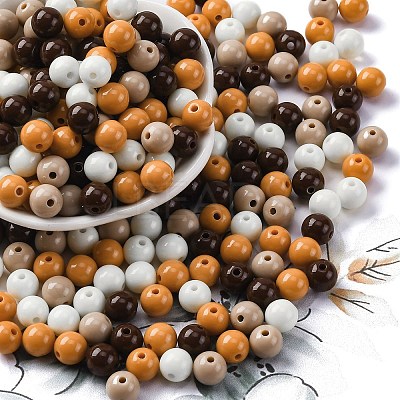 Opaque Acrylic Beads SACR-Q004-02L-1