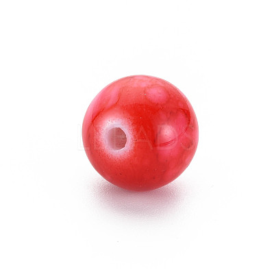 Baking Paint Opaque Acrylic Beads MACR-S308-06C-1