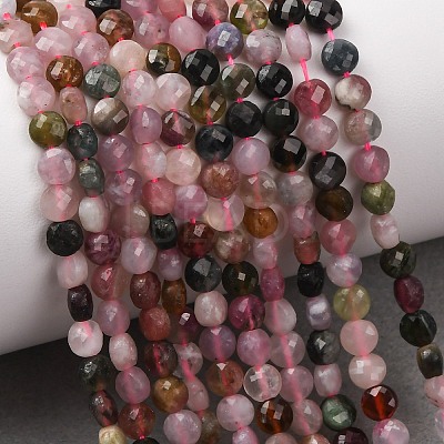 Natural Multicolor Tourmaline Beads Strands G-D110-F02-04-1
