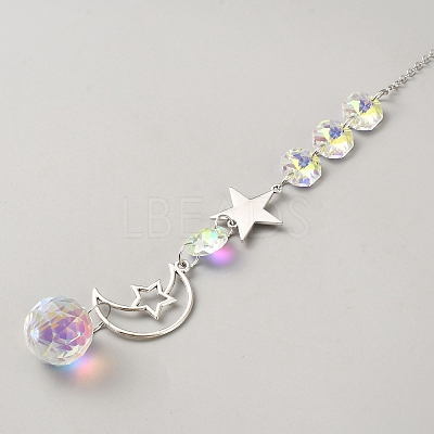 Glass & Alloy Hanging Suncatchers AJEW-WH0481-177F-1