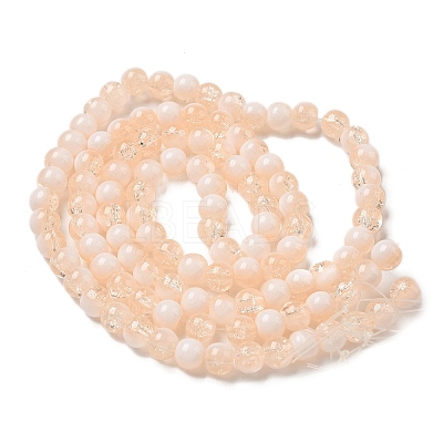 Crackle Glass Beads Strands GLAA-U001-8mm-05-1