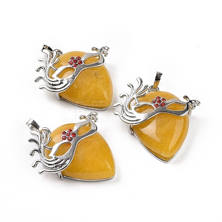 Natural Topaz Jade Pendants G-P496-02P-05-1