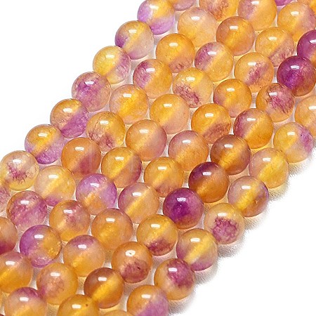 Natural Malaysia Jade Beads Strands G-L645-C01-6mm-32-1