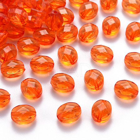 Transparent Acrylic Beads TACR-S154-18A-84-1