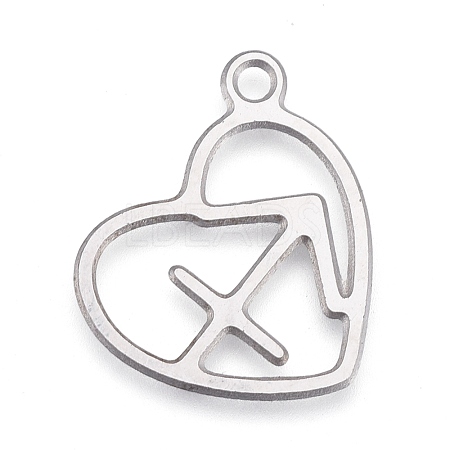 Non-Tarnish 304 Stainless Steel Pendants STAS-M228-A01-07P-1