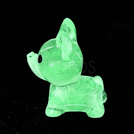 Luminous Resin Dog Display Decorations RESI-CJC0012-30B-1