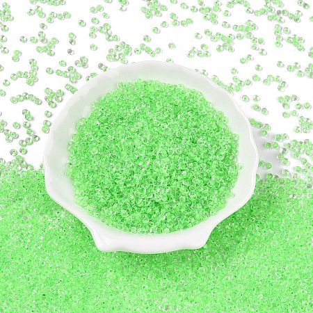 8/0 Inside Colours Transparent Glass Seed Beads SEED-T007-06D-1