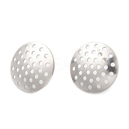 Non-Tarnish 304 Stainless Steel Stud Earring Findings STAS-R123-18B-P-1