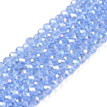 Electroplate Glass Beads Strands LS-EGLA-A044-T1mm-B14-1