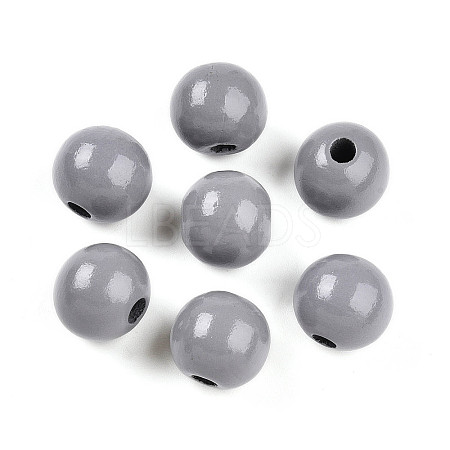 Painted Natural Wood Beads WOOD-A018-16mm-10-1