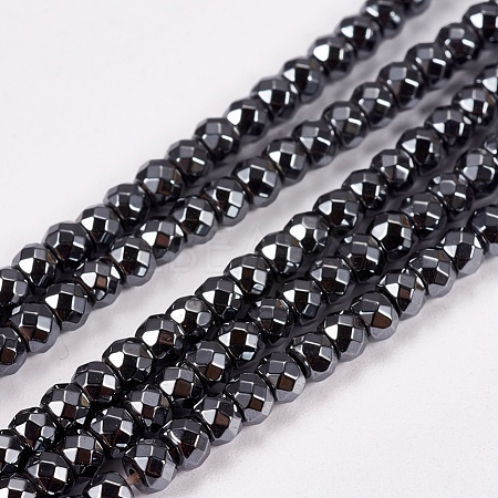 Non-Magnetic Synthetic Hematite Beads Strands G-Q410-1